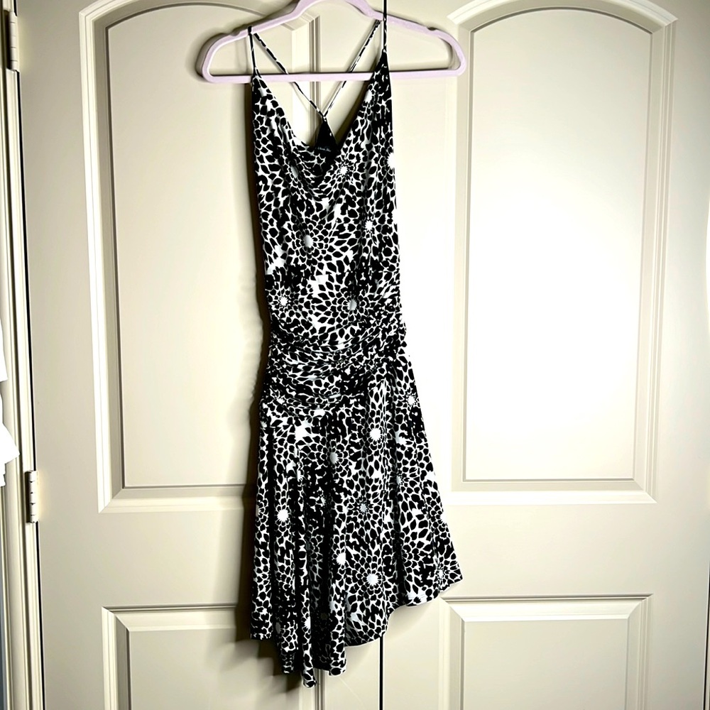 Strappy Dress. Black and white